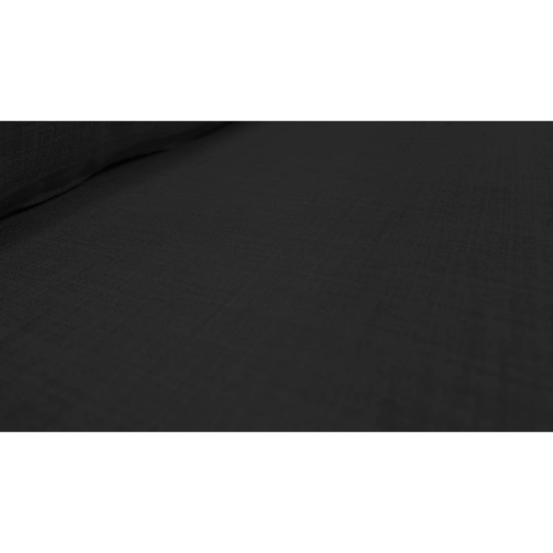 SOFA BOLLEN CHENILLE TIPO LINO NEGRO 2 CUERPOS - 3