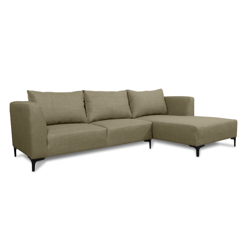 SECCIONAL SURIA FELPA BEIGE - 2