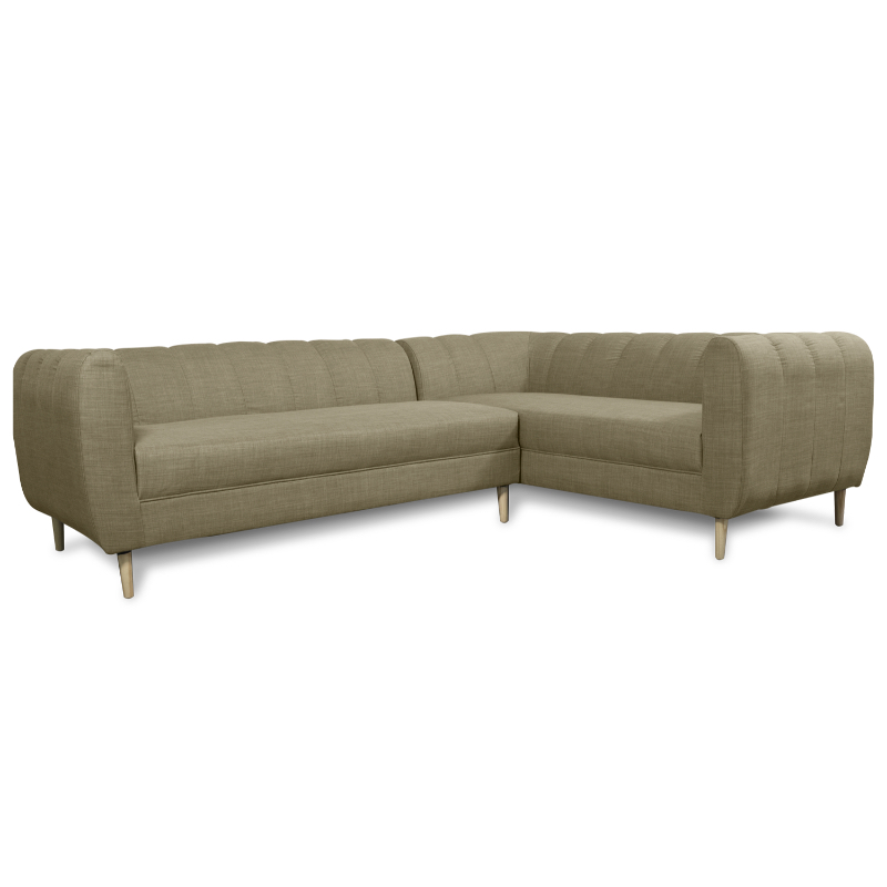 SECCIONAL LYNETTE FELPA BEIGE - 1