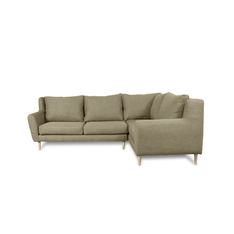 SECCIONAL LENORA CHENILLE TIPO LINO BEIGE - 2