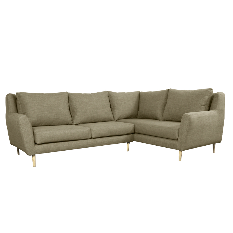 SECCIONAL LENORA FELPA BEIGE - 1