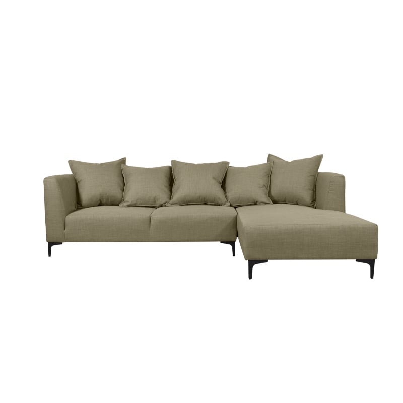 SECCIONAL CORDELIA FELPA BEIGE - 1
