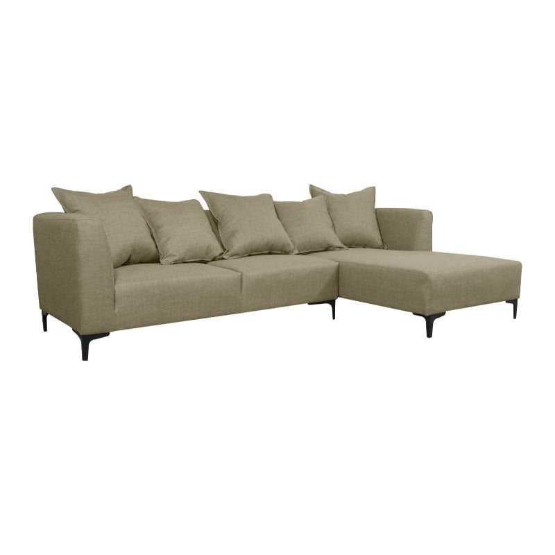 SECCIONAL CORDELIA FELPA BEIGE - 2