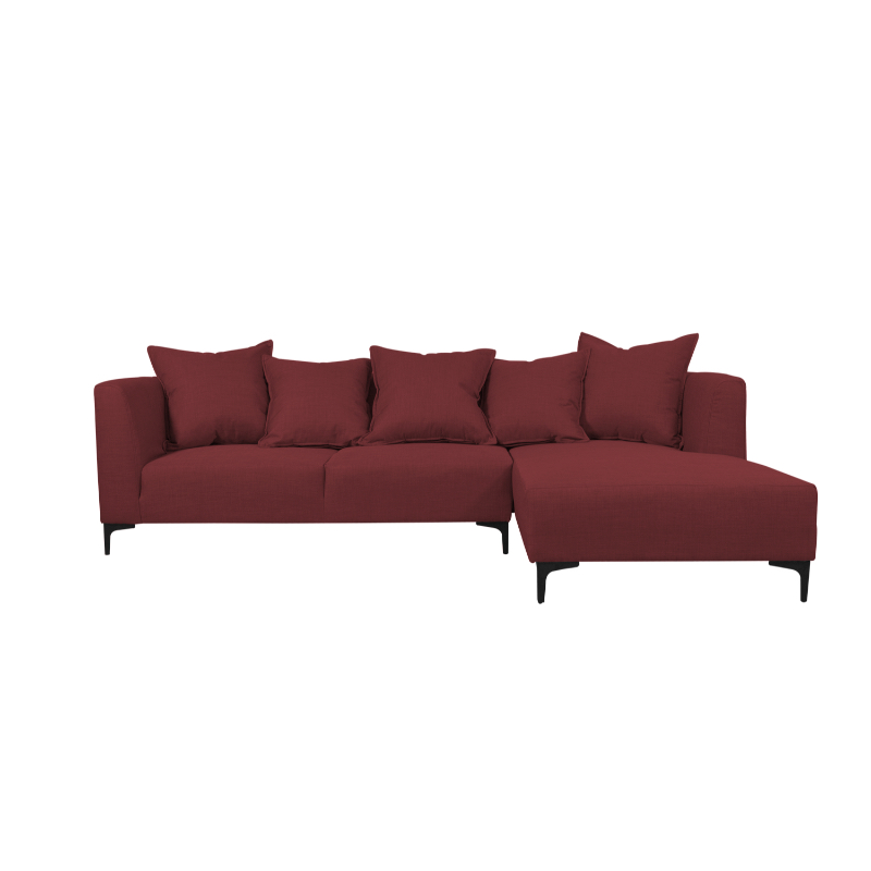 SECCIONAL CORDELIA FELPA ROJO - 1