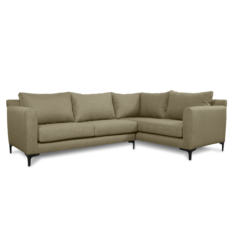 SECCIONAL ALANNA FELPA BEIGE - 1
