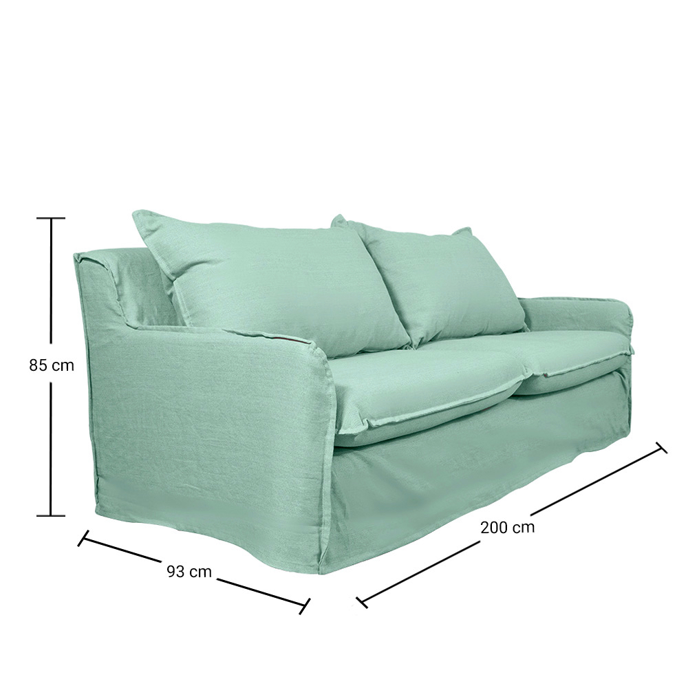 SOFA REHUE 3 CUERPOS CHENILLE AGUA - 4