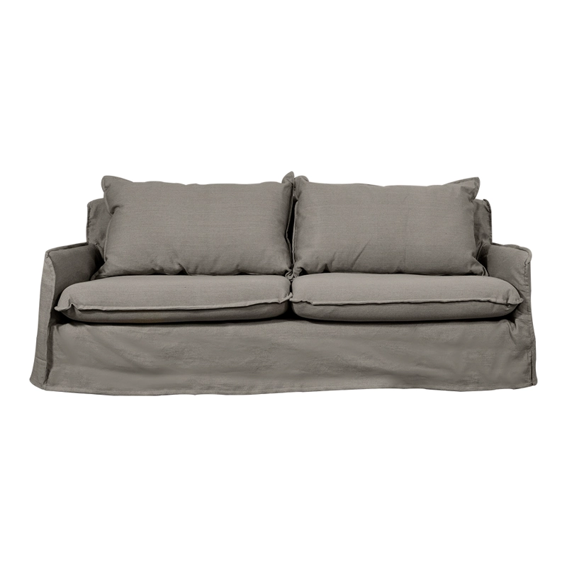 SOFA REHUE CHENILLE GRIS PIEDRA 3C - 1