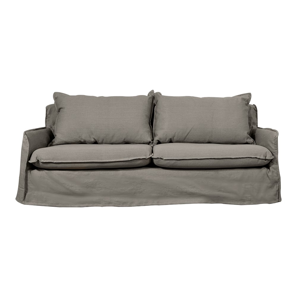 SOFA REHUE CHENILLE GRIS PIEDRA 3C - 1