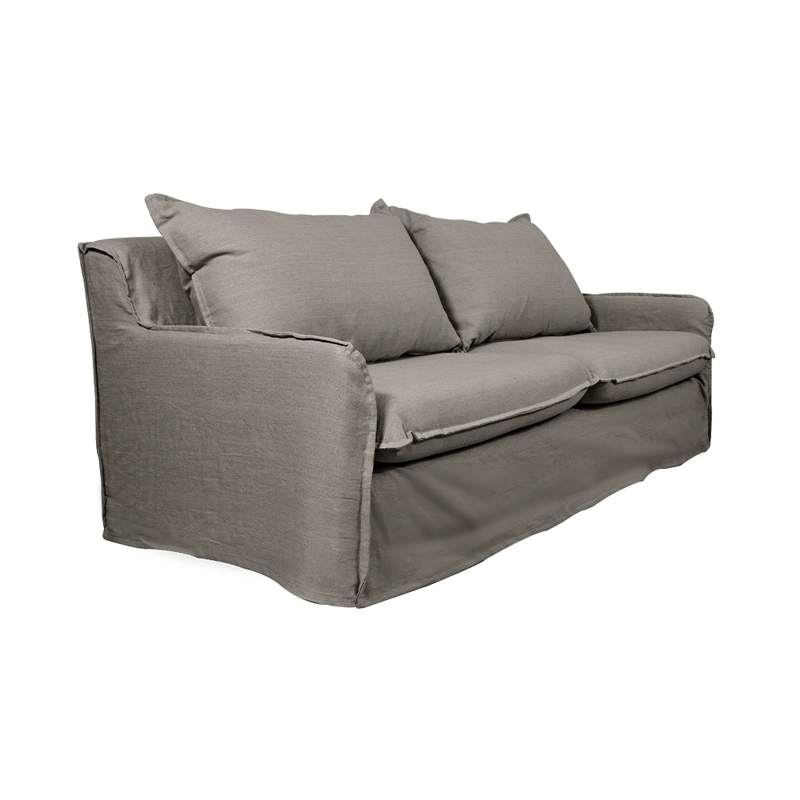SOFA REHUE CHENILLE GRIS PIEDRA 3C - 2
