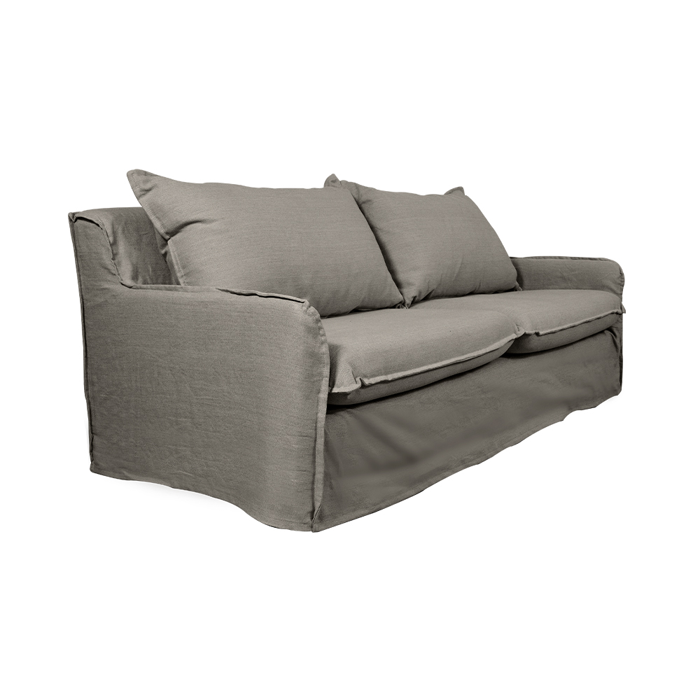 SOFA REHUE CHENILLE GRIS PIEDRA 3C - 2