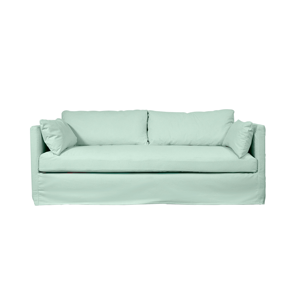 SOFA QUEPE 3 CUERPOS CHENILLE AGUA - 1