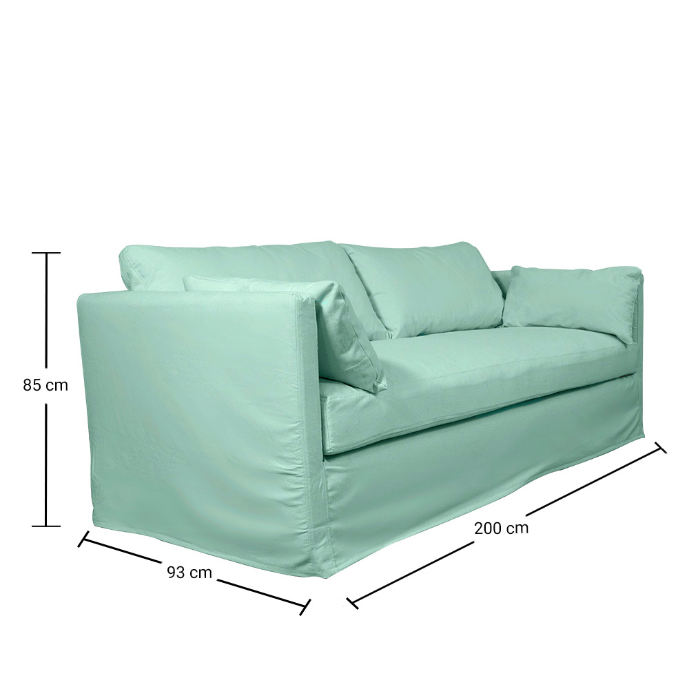 SOFA QUEPE 3 CUERPOS CHENILLE AGUA - 4