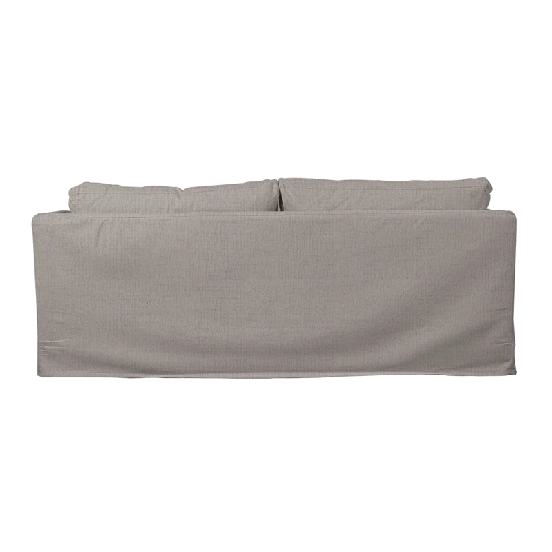 SOFA QUEPE CHENILLE GRIS PIEDRA 3C - 4