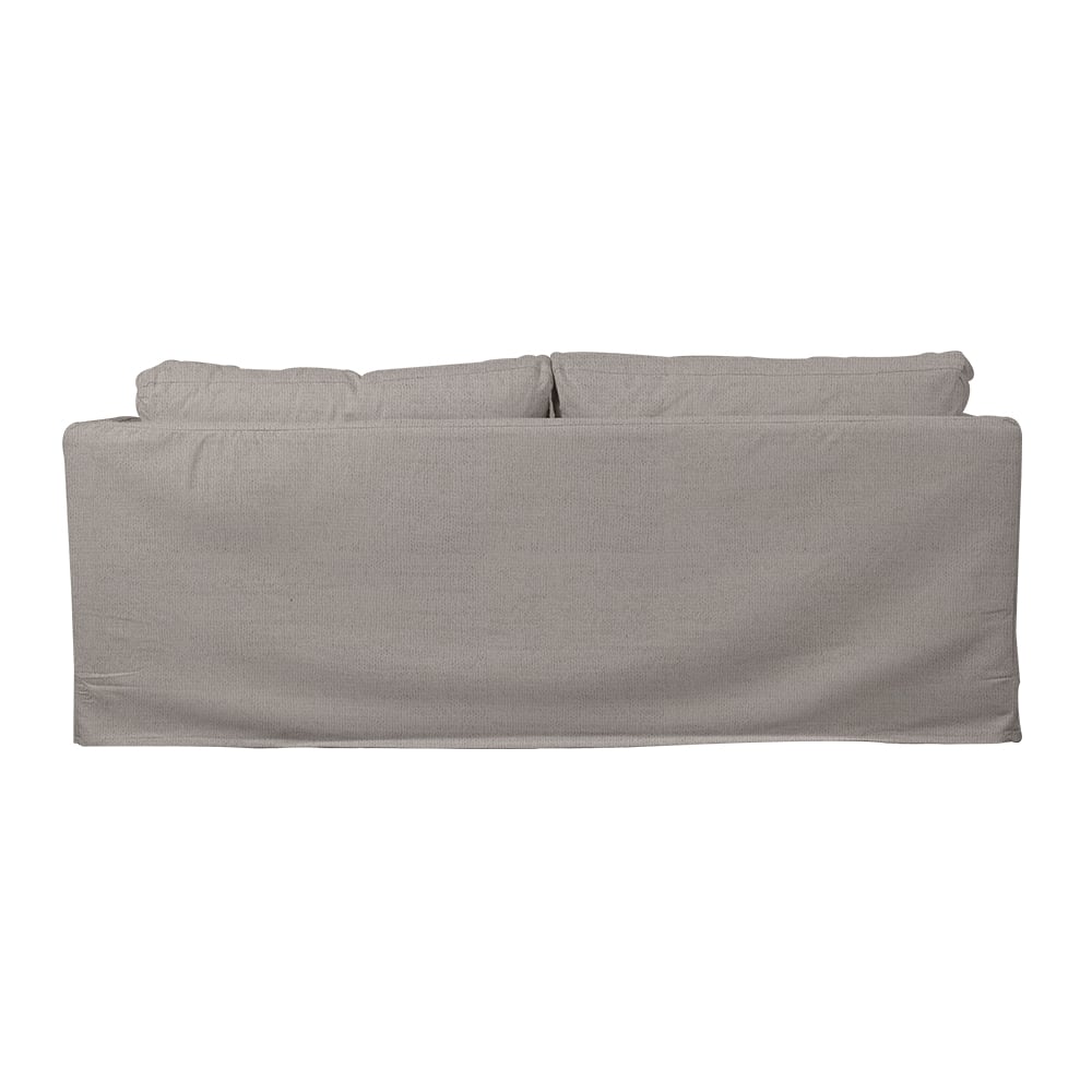 SOFA QUEPE CHENILLE GRIS PIEDRA 3C - 4