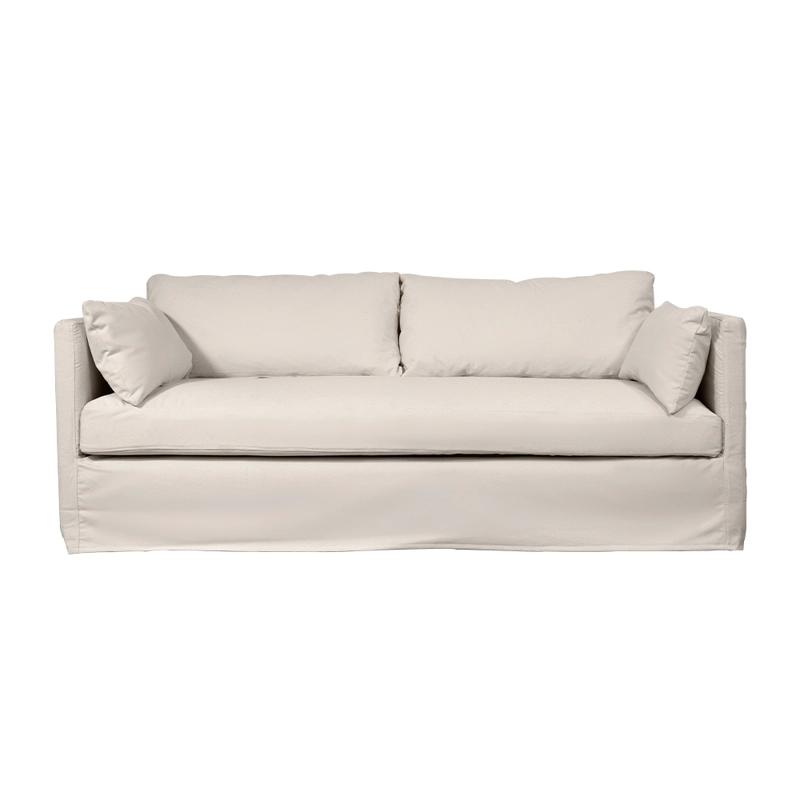 SOFA QUEPE CHENILLE HUESO 3C - 1