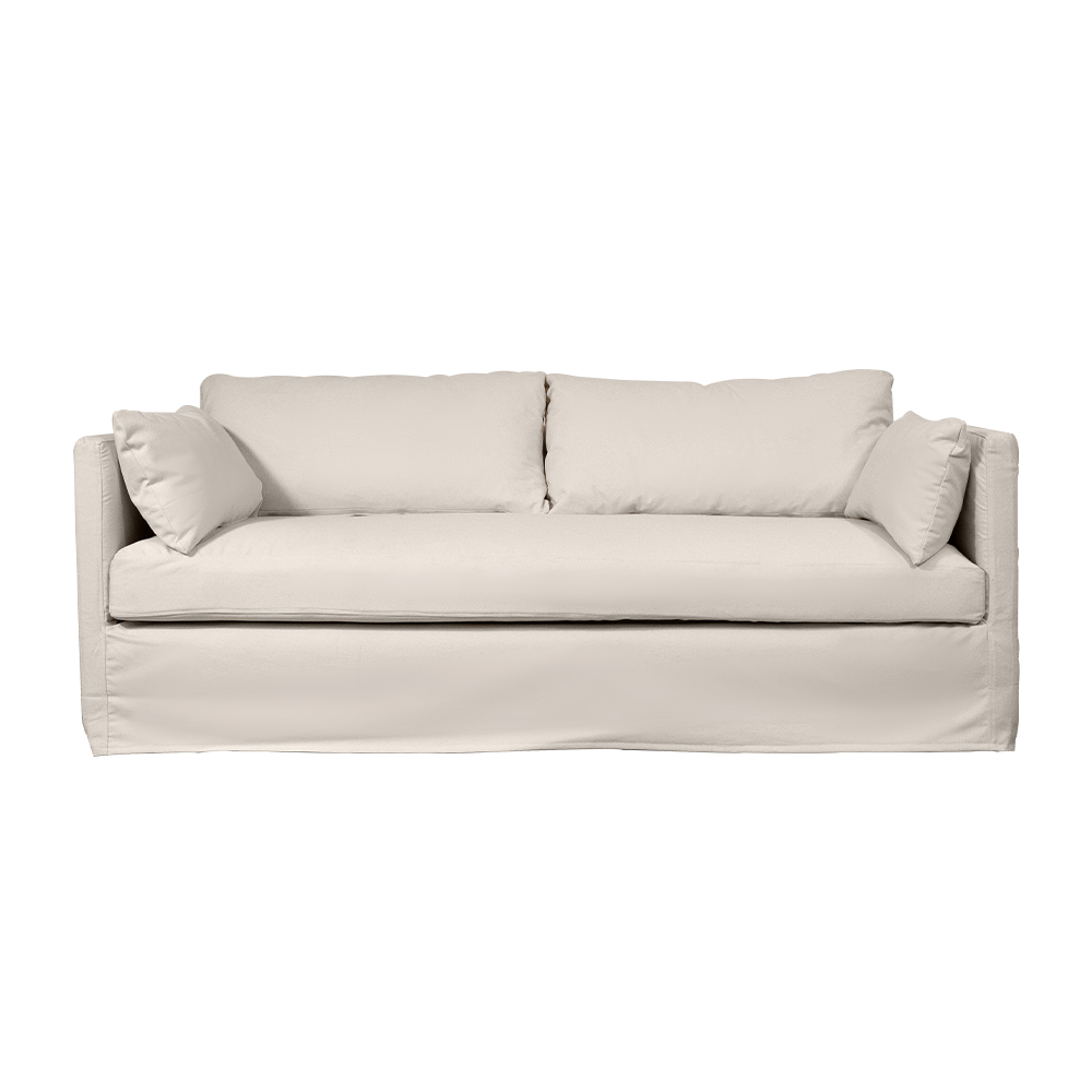 SOFA QUEPE CHENILLE HUESO 3C - 1