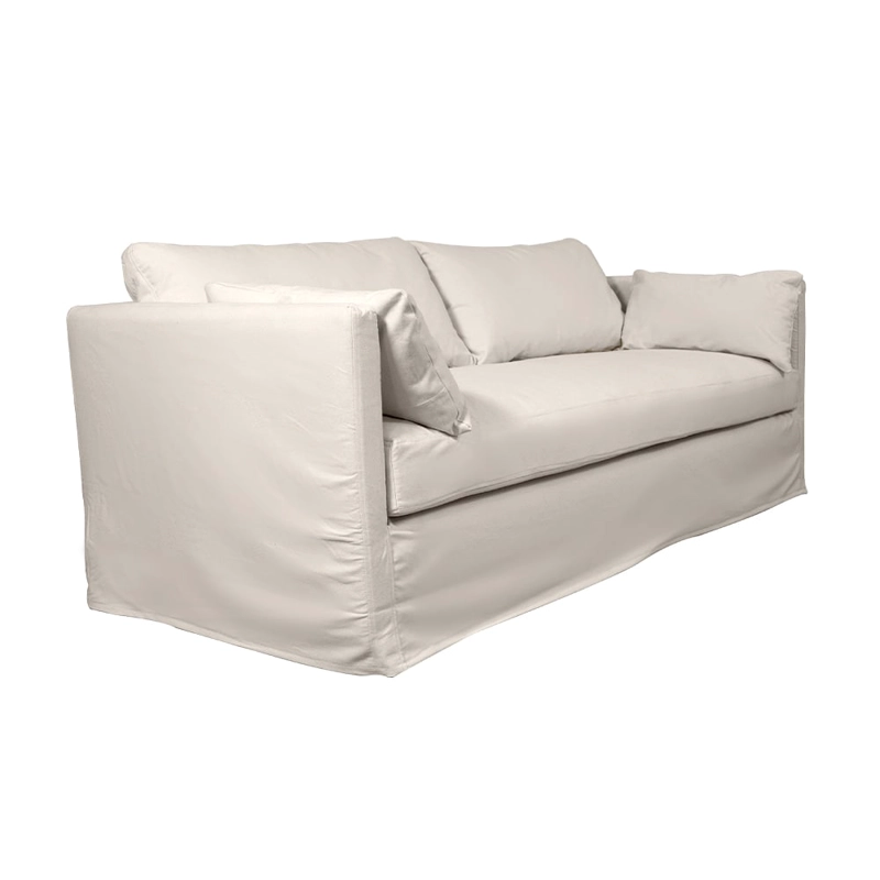 SOFA QUEPE CHENILLE HUESO 3C - 2
