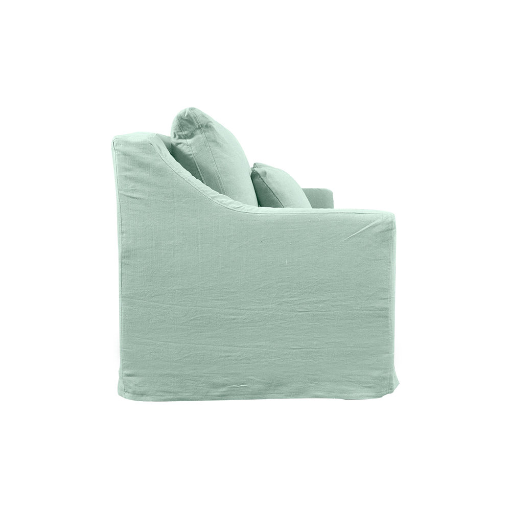 SOFA LIRCAY 3 CUERPOS CHENILLE AGUA - 2