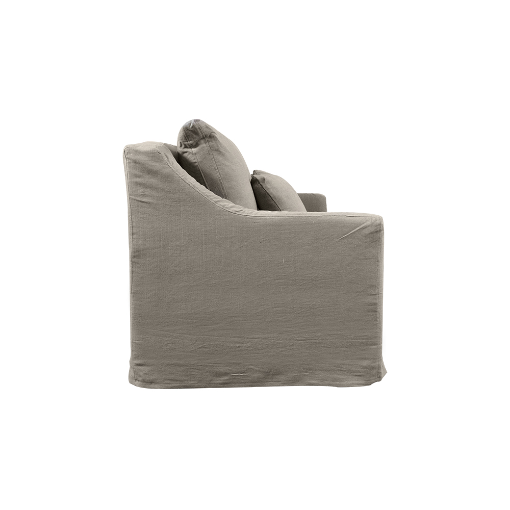 SOFA LIRCAY 3 CUERPOS CHENILLE GRIS PIEDRA - 2