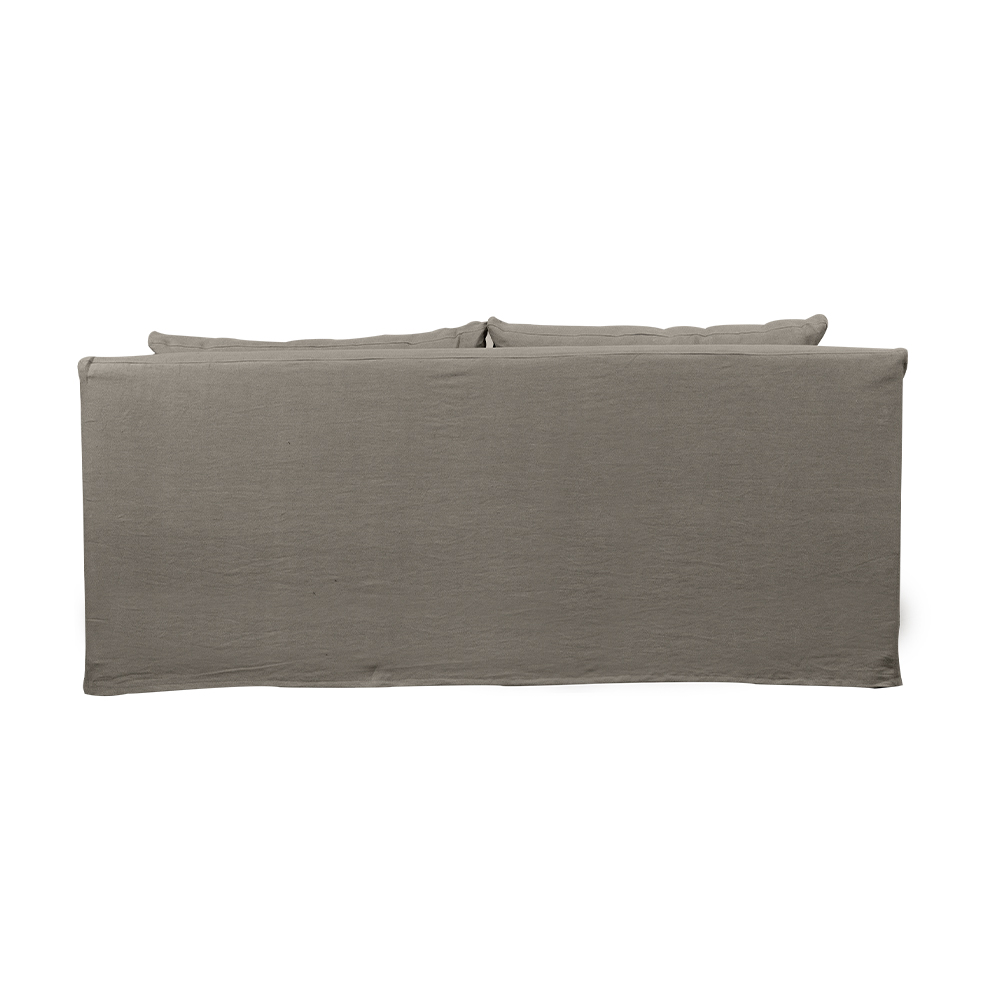 SOFA LIRCAY 3 CUERPOS CHENILLE GRIS PIEDRA - 3