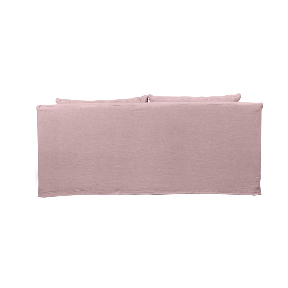SOFA LIRCAY 3 CUERPOS CHENILLE PALO ROSA - 3