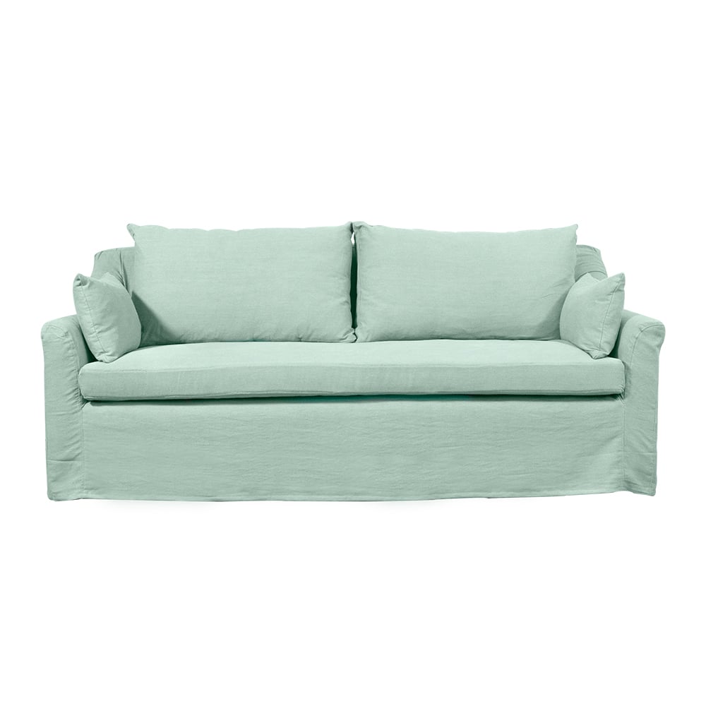 SOFA LIRCAY 3 CUERPOS LINO AGUA - 1