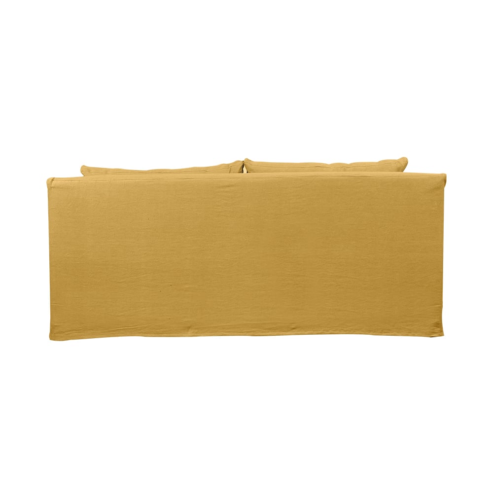 SOFA LIRCAY 3 CUERPOS LINO AZAFRAN - 3