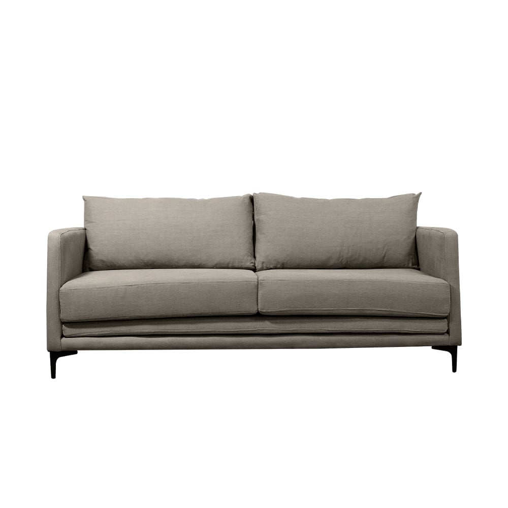 SOFA BUREO CHENILLE GRIS PIEDRA 3C - 1