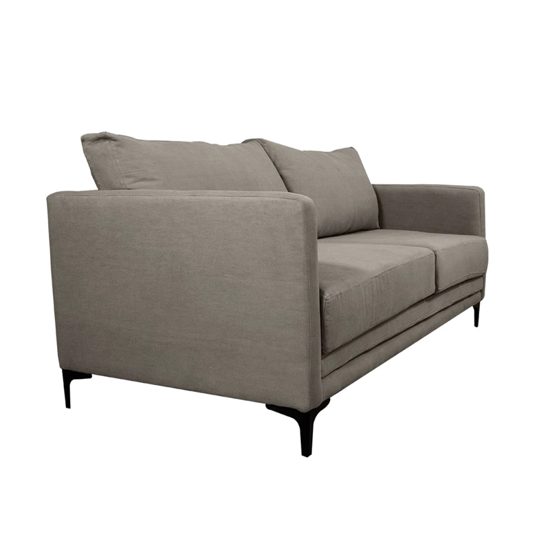SOFA BUREO CHENILLE GRIS PIEDRA 3C - 2
