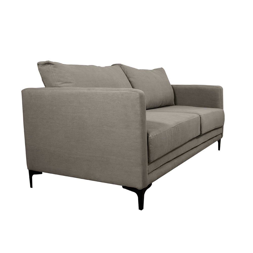 SOFA BUREO CHENILLE GRIS PIEDRA 3C - 2