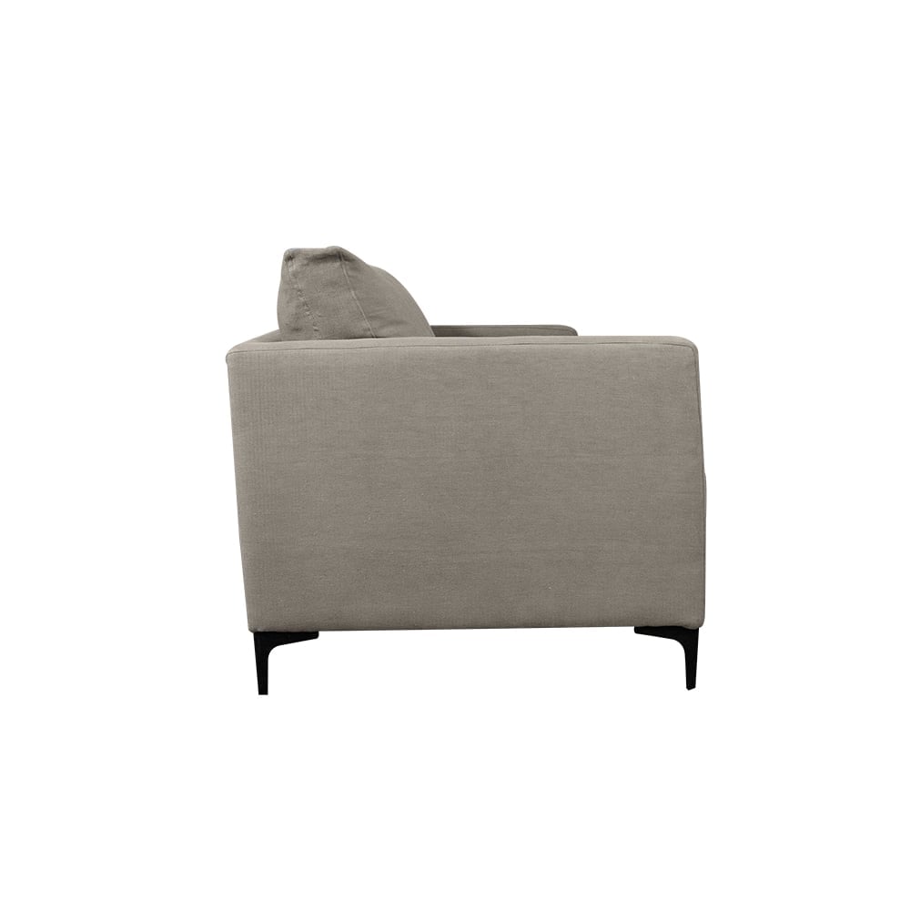 SOFA BUREO CHENILLE GRIS PIEDRA 3C - 3