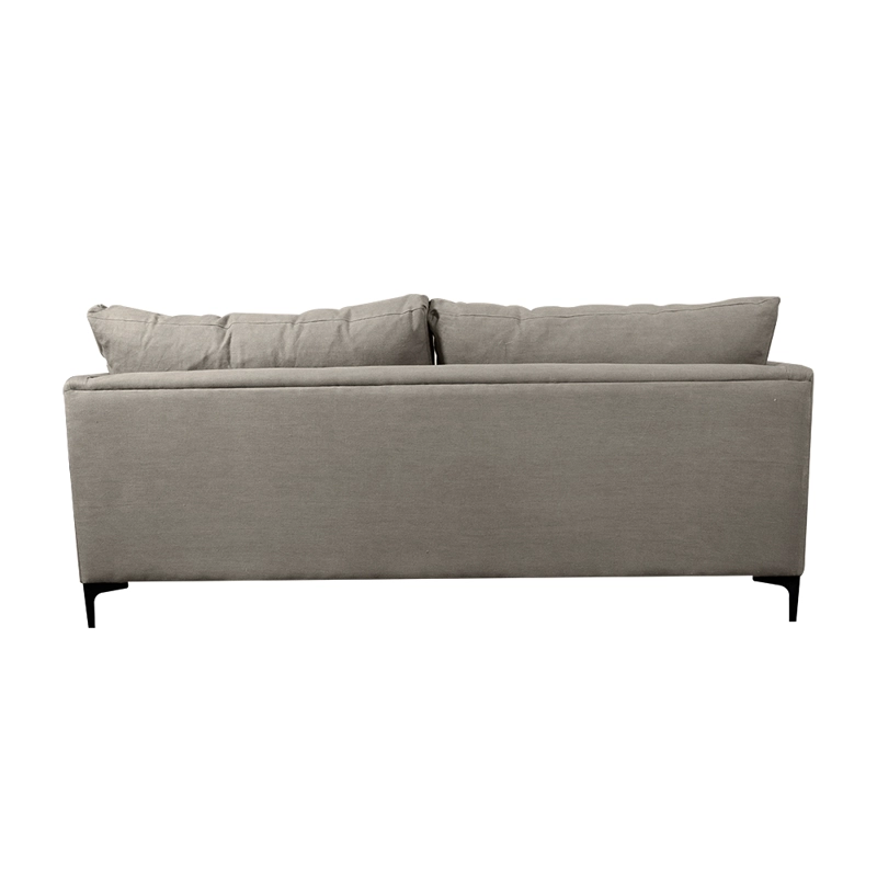 SOFA BUREO CHENILLE GRIS PIEDRA 3C - 4
