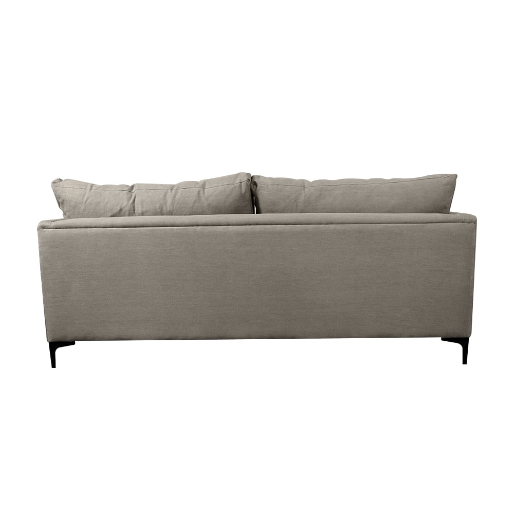 SOFA BUREO CHENILLE GRIS PIEDRA 3C - 4