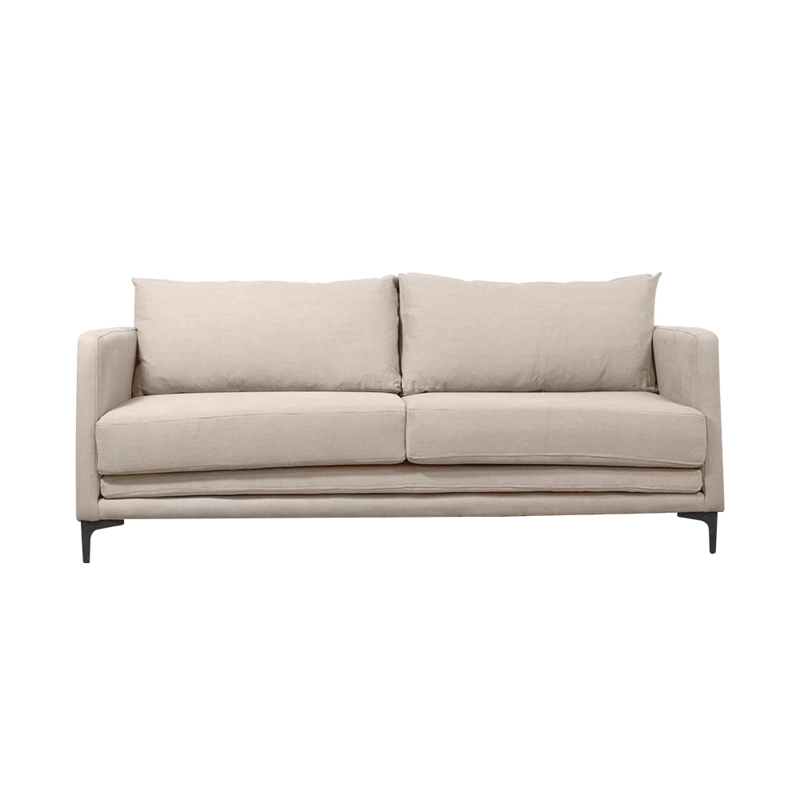 SOFA BUREO CHENILLE HUESO 3C - 1