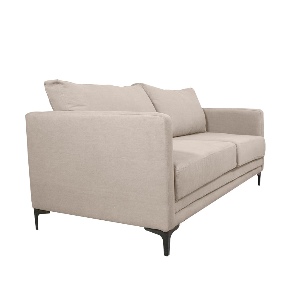 SOFA BUREO CHENILLE HUESO 3C - 2