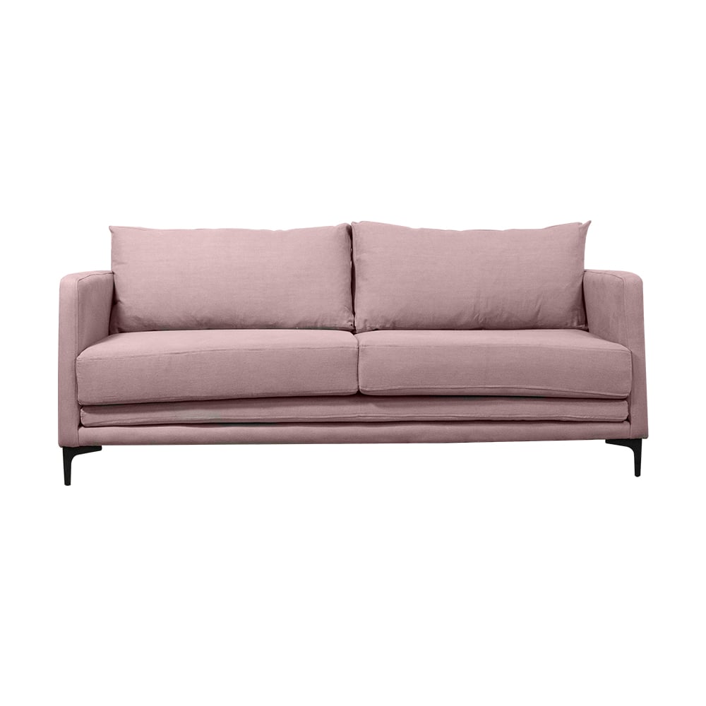 SOFA BUREO 3 CUERPOS CHENILLE PALO ROSA - 1