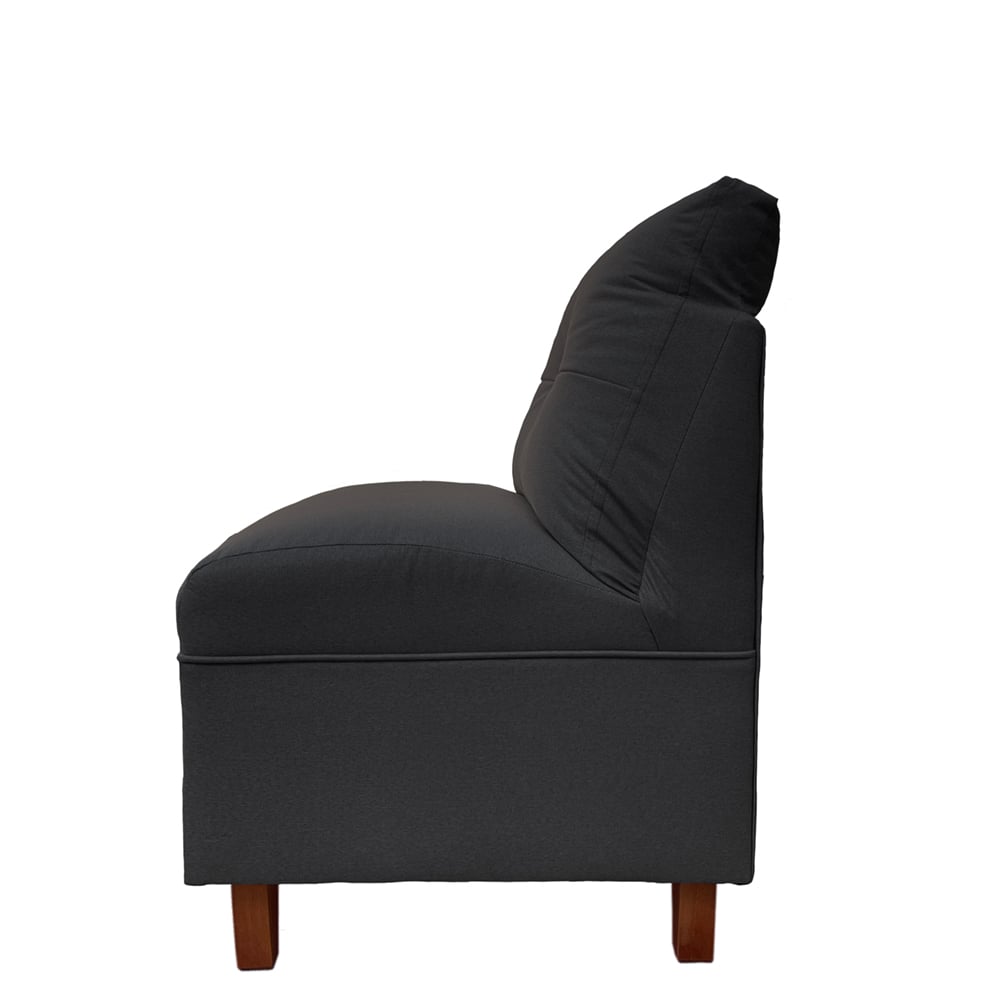BUTACAS MATEO 1 CUERPO PATA MADERA CHENILLE GRAFITO PAR - 3