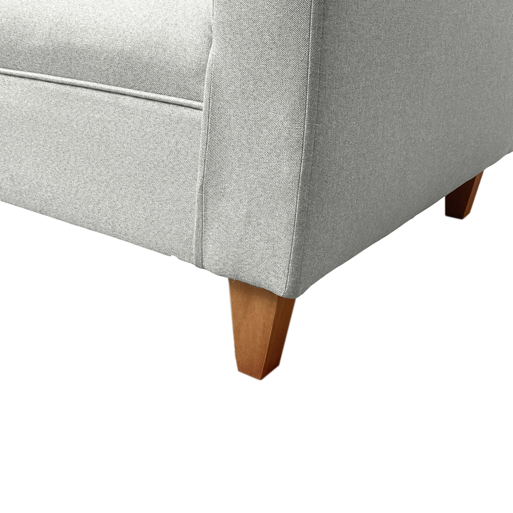 BUTACAS MATEO 1 CUERPO PATA MADERA CHENILLE GRIS PAR - 4