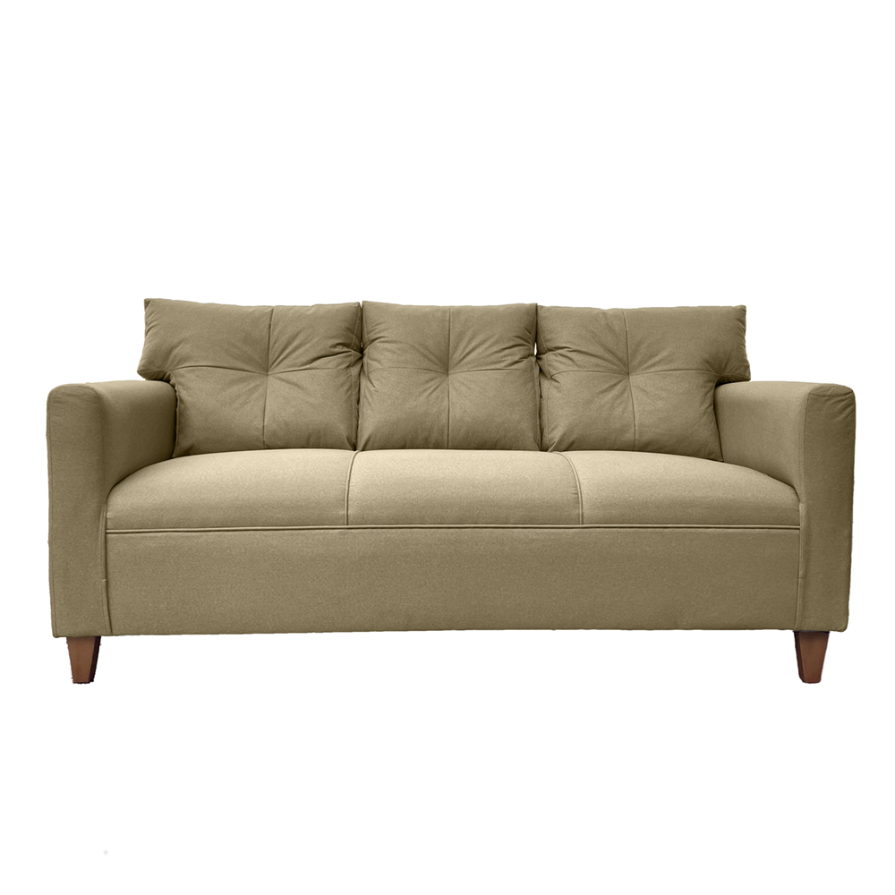 JUEGO LIVING MATEO 3-1-1 CUERPOS PATA MADERA CHENILLE BEIGE - 3