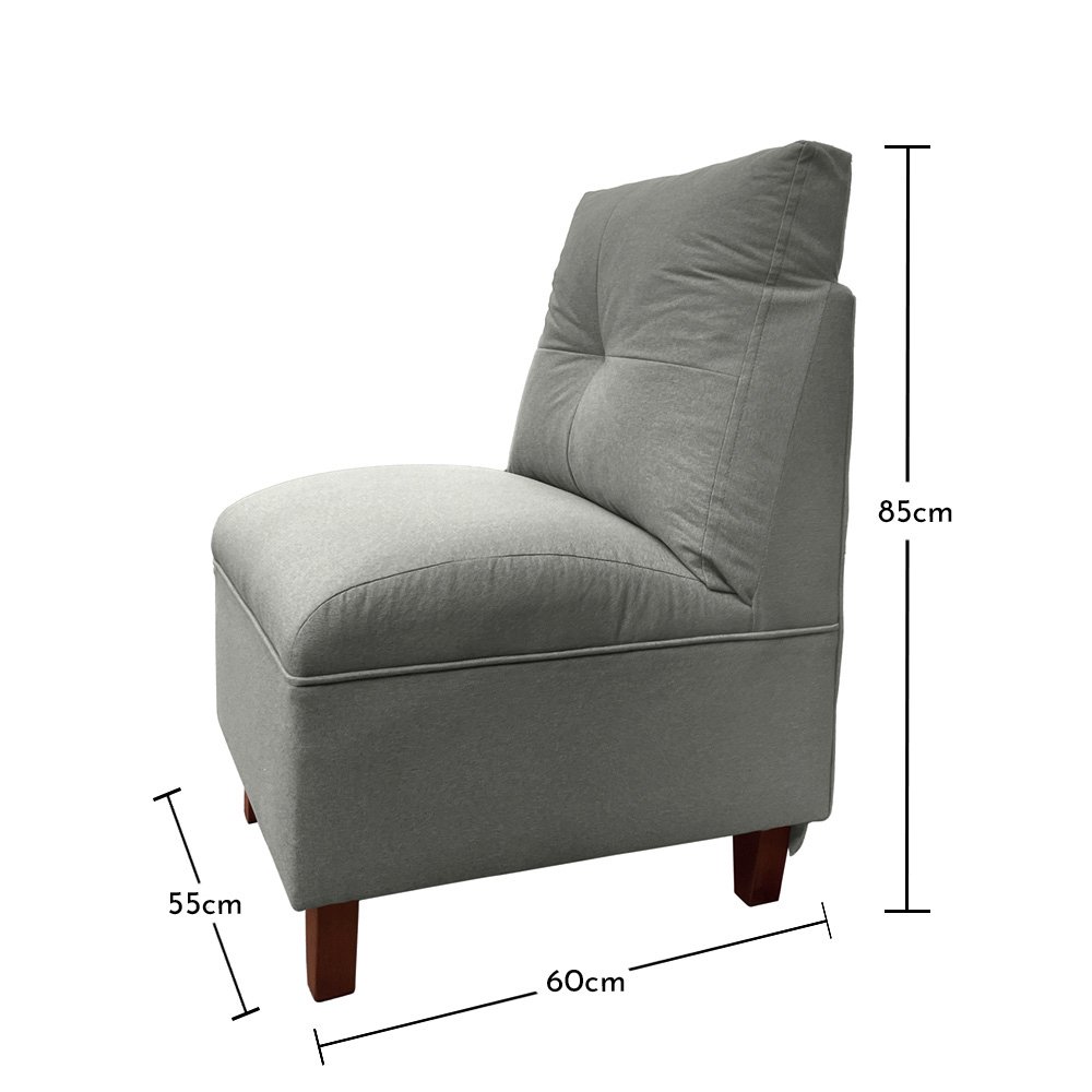JUEGO LIVING MATEO 3-1-1 CUERPOS PATA MADERA CHENILLE GRIS - 8