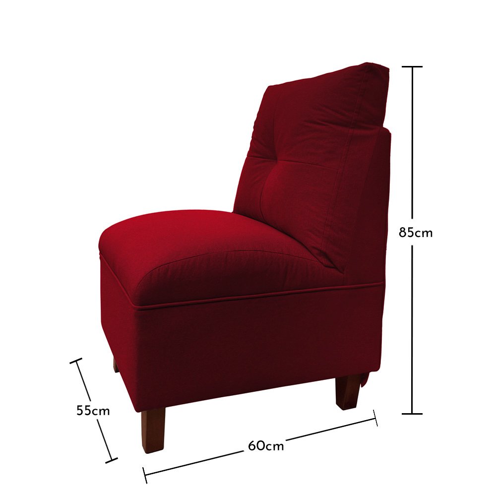 JUEGO LIVING MATEO 3-1-1 CUERPOS PATA MADERA CHENILLE ROJO - 8