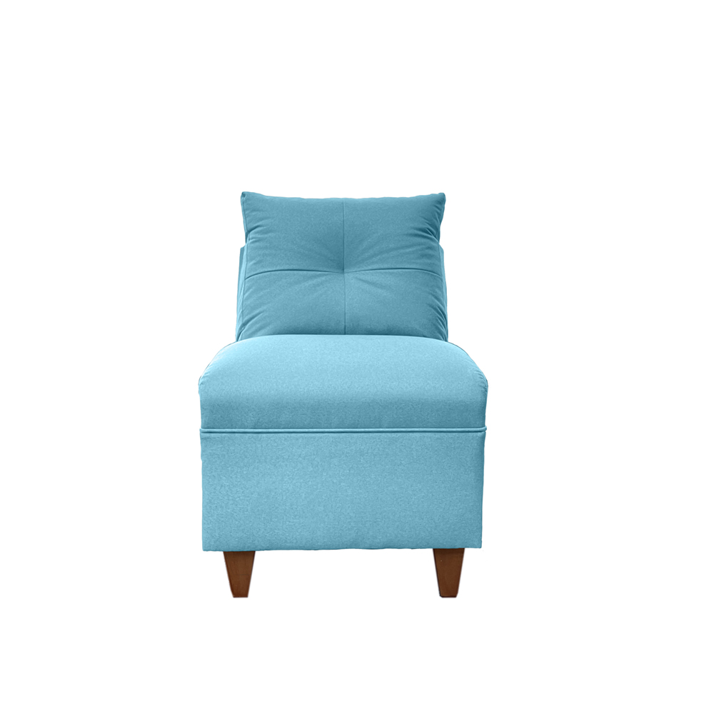 JUEGO LIVING MATEO 3-1-1 CUERPOS PATA MADERA CHENILLE TURQUESA - 6