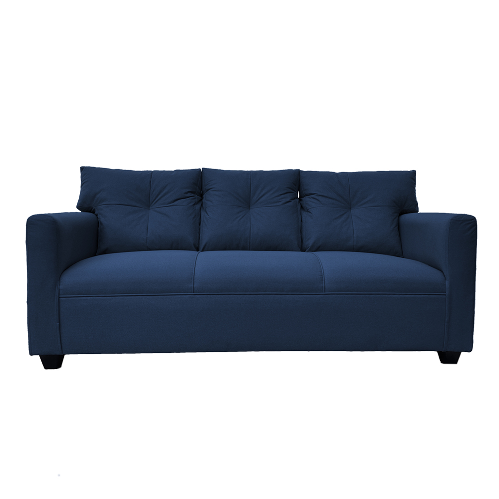 JUEGO LIVING MATEO 3-1-1 CUERPOS CHENILLE AZUL PATA PLASTICA - 3