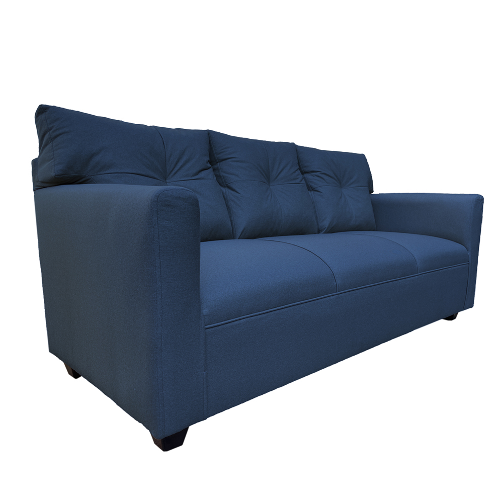 JUEGO LIVING MATEO 3-1-1 CUERPOS CHENILLE AZUL PATA PLASTICA - 4