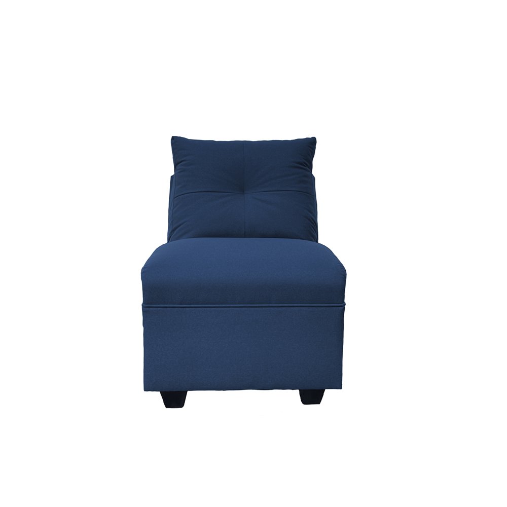 JUEGO LIVING MATEO 3-1-1 CUERPOS CHENILLE AZUL PATA PLASTICA - 6