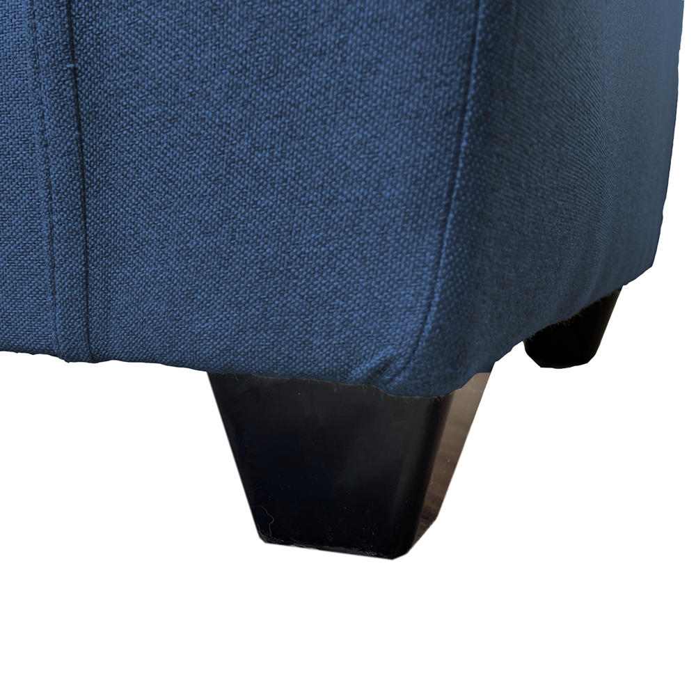 JUEGO LIVING MATEO 3-1-1 CUERPOS CHENILLE AZUL PATA PLASTICA - 9