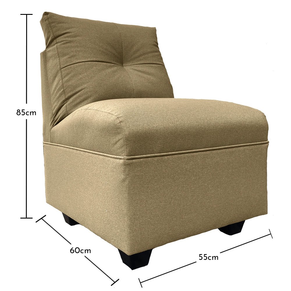 JUEGO LIVING MATEO 3-1-1 CUERPOS CHENILLE BEIGE PATA PLASTICA - 8