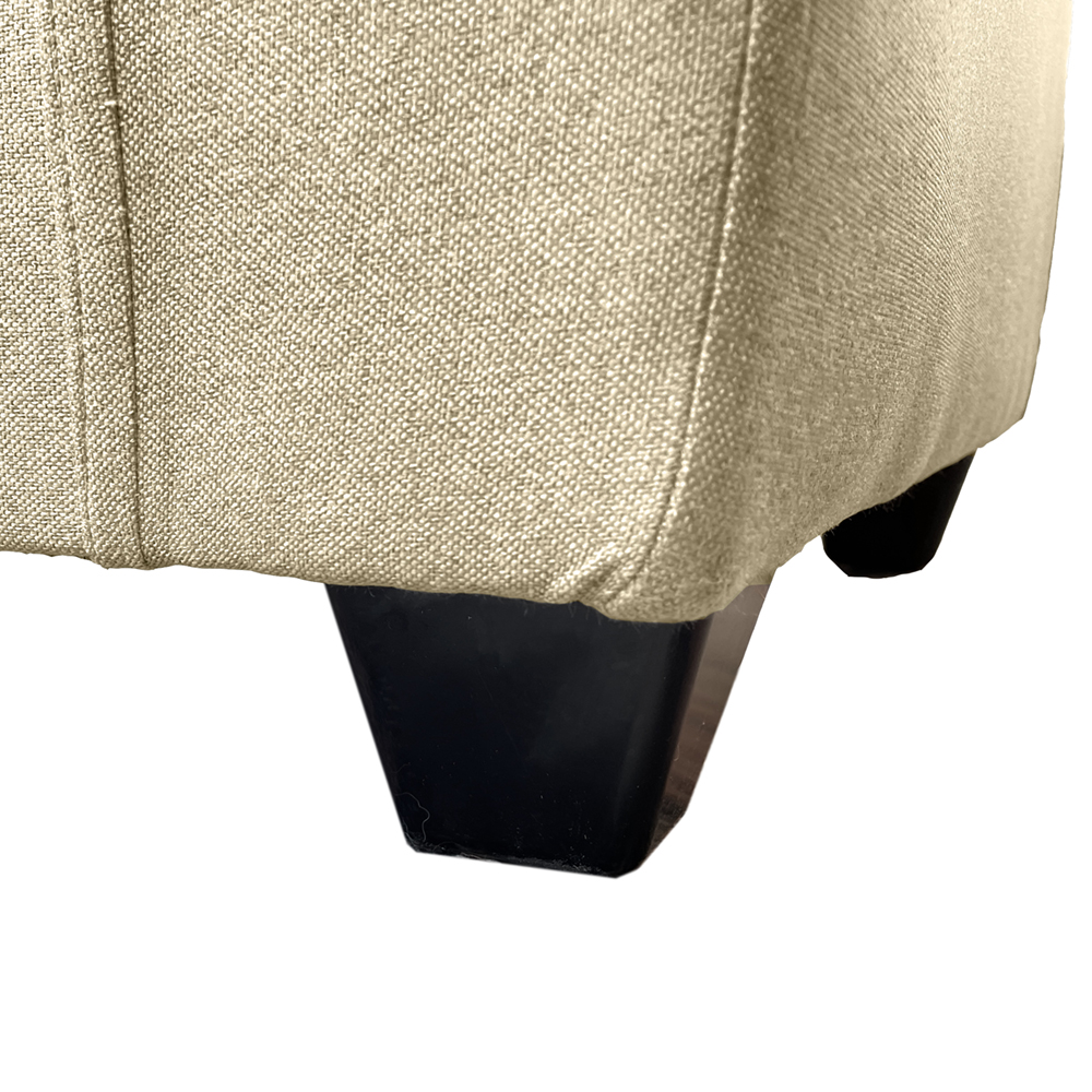 JUEGO LIVING MATEO 3-1-1 CUERPOS CHENILLE BEIGE PATA PLASTICA - 9