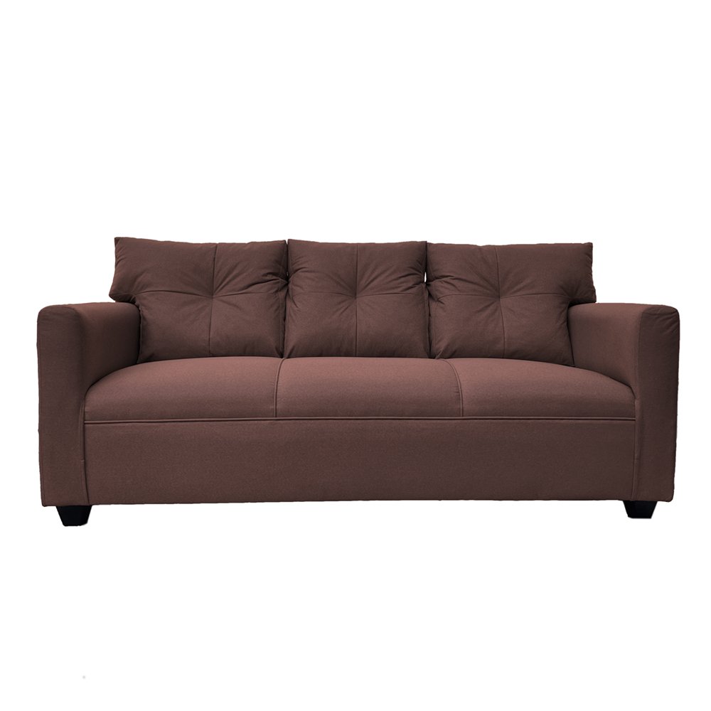 JUEGO LIVING MATEO 3-1-1 CUERPOS CHENILLE CAFÉ PATA PLASTICA - 3