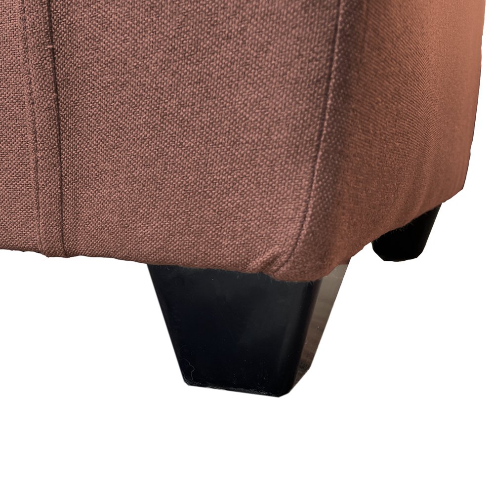 JUEGO LIVING MATEO 3-1-1 CUERPOS CHENILLE CAFÉ PATA PLASTICA - 9